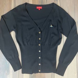 Vivienne Westwood Classic Knit V Neck Cardigan size small